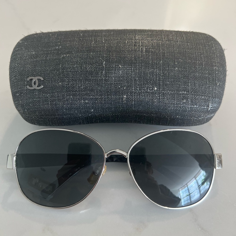 Authentic Chanel Aviator Sunglasses